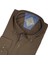 Linen Keten Klasik %100 Cotton Uzun Kollu Slim-Fit Terletmeyen Kahverengi Gömlek (Regular Kalıp) 2