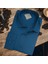 Linen Keten Klasik %100 Cotton Uzun Kollu Slim-Fit Terletmeyen Mavi Gömlek (Regular Kalıp) 1