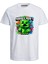 Renkli Mine Craft Karakteri Cooper Pamuklu Çocuk Tshirt 1