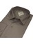 Linen Keten Klasik %100 Cotton Uzun Kollu Slim-Fit Terletmeyen Kahverengi Gömlek (Regular Kalıp) 2