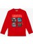 Red Ball Uzun Kol Çocuk Tişört Siyah Unisex Kesim 1