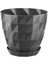 So-Krt3 Dekoratif Kristal Saksı Takımı 1.85 Lt Antrasit 5 Adet 3