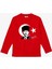 Uzun Kollu Atatürk Ve Bayrak Baskılı imzalı 29 Ekim cumhuriyet bayramı Pamuklu Yumuşak Kırmızı T-shirt 1
