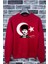 30 Ağustos Atatürk ve Bayrak Baskılı Imzalı Kapüşonsuz Sweatshirt 1