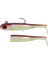 Lily Shad Silikon Balık 150GR 14CM Combo (2+1) Red Mullet Uv 1