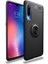 Xiaomi Mi 9 Lite Kılıf Manyetik (Metal) Yüzüklü ve Stant Olabilen Rewon Premium Silikon Kapak 1