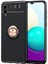 Samsung Galaxy A02 Kılıf Manyetik (Metal) Yüzüklü ve Stant Olabilen Rewon Premium Silikon Kapak 1
