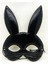 Bfs Siyah Renk Kumaş Malzemeden Imal Eva Tavşan Maskesi 19X15 cm 1