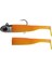 Lily Shad Silikon Balık 100GR 12CM Combo (2+1) Orange Uv 1