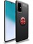 Samsung Galaxy A71 Kılıf Manyetik (Metal) Yüzüklü ve Stant Olabilen Rewon Premium Silikon Kapak 1