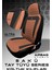 Fiat 500 D/f/l/r 1957–1975 Bakü Natura Serisi Raşel Taba Koltuk Kılıfı 2