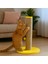 Sunny – Doğal Ahşap 50 cm Renkli Kapaklı Jüt Kedi Tırmalama Direği 3