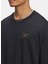 6005668-001-UA Hwt Woven Label Ss Siyah Bisiklet Yaka Normal Baskılı Erkek T-Shirt 3