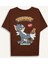 Tom & Jerry Oversize Geniş Kalıp Bisiklet Yaka Sırt Baskılı Kısa Kollu Tişört F8833AX25AU 1