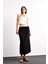 Relax Fit Beli Lastikli Dokuma Midi Etek G0437AX25SM 1
