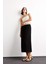 Relax Fit Beli Lastikli Dokuma Midi Etek G0437AX25SM 4
