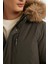 Regular Fit Kapüşonlu Fermuarlı Cepli Kürklü Mont Parka D1275AX24WN 6