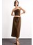 Relax Fit Beli Lastikli Dokuma Midi Etek G0437AX25SM 1