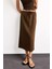 Relax Fit Beli Lastikli Dokuma Midi Etek G0437AX25SM 4