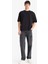 Loose Fit Rahat Kesim Bisiklet Yaka Ağır Kumaş Basic Düz Kısa Kollu Tişört B4844AX25AU 2