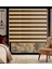 Kahverenği Bambu Zebra Stor Perde Altı Düz 1