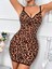 Leopar Desenli Sırt Dekolteli Fantezi Gecelik 4