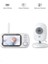Full hd Bebek Kamerası 2.4 ghz Wire­less, 360° Dönen Ptz + Gece Görüş, Monitörlü Interkom Özellikli 3
