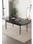 Fiona 80X132 Mdf Masa Metal Ayaklı Açılabilir Üst Kalite Mutfak Masası, Yemek Masası, Salon Masası 2