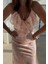Soft Pink Desenli Elbise 1