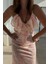 Soft Pink Desenli Elbise 4