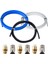 KJH04-M6 ve Pc4-01 Pnömatik Konnektörlü 3D Yazıcı Yükseltme Kiti 1.75MM Bowden Ekstruder Için 1m Ptfe Tüp Mavi (Yurt Dışından) 3