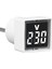 Dijital Voltmetre Kare AC220V Kare Gerilim Test Cihazı LED Ekran ve Gösterge Işığı ile Ab Fişi Beyaz (Yurt Dışından) 5