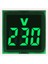 Dijital Voltmetre Kare AC220V Kare Gerilim Test Cihazı LED Ekran ve Gösterge Işığı ile Ab Fişi Yeşil (Yurt Dışından) 4