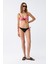 Kadın Yandan Bağlamalı Yarım Destekli Fiyonklu Alt Üst Bikini Takım Kırmızı 35014 3
