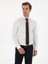 Erkek Beyaz Slim Fit %100 Pamuk İtalyan Yaka Klasik Gömlek 50250845-VR013 1