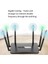 Wıfı Yönlendirici Gigabit Kablosuz Yönlendirici 2.4g/5g Dual Band Wifi Router, 6 Antenli Wifi Tekrarlayıcı Sinyal Amplifikatörü-Siyah (Yurt Dışından) 5