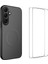 Samsung Galaxy S25 Fe Manyetik Kılıf Karbon Fiber Doku Pc Tpu Telefon Kılıfı 2 Adet Ekran Filmi ile (Yurt Dışından) 1