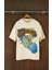 The Graceful Dead Surfer Oversize Kısa Kollu Off White Tshirt 1