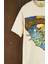 The Graceful Dead Surfer Oversize Kısa Kollu Off White Tshirt 4