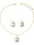 ADORE5558 Altın Çiçek Desenli Takı Seti (Yurt Dışından) 1
