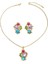 ADORE5416-8 Altın Kişilik Işlemeli Değerli Taşlı Takı Seti (Yurt Dışından) 1