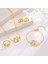 ADORE003 Altın Aşk Takı Dört Parçalı Set (Yurt Dışından) 2