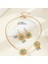 ADORE00278 Altın Vintage Tarzı Kakma Turkuaz Takı Seti (Yurt Dışından) 2