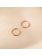 Rose Gold Kaplama Hoops Küpe 4