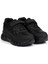 Unisex Çocuk Siyah Bağcıklı Cırtlı Sneaker Rahat Spor Ayakkabı 1