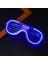 Mavi LED Işıklı Parti Gözlüğü - Neon 3 Modlu 3