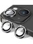 Iphone 14 Pro / 14 Pro Max Uyumlu Taşlı Kamera Lens Koruyucu Mercek Çerçeve 1