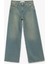 Düşük Bel Düz Paça Pamuklu Straight Yıkamalı Bol Jean Pantolon - Loose Straight Fit Jean 4