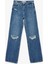 Yıpratılmış Pamuklu Düz Paça Straight Fit Jean Pantolon - Straight Jeans 1