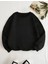 Siyah Biskilet Yaka Sweatshirt 2